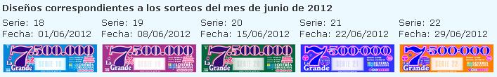 BILLETES LOTERIA URUGUAY