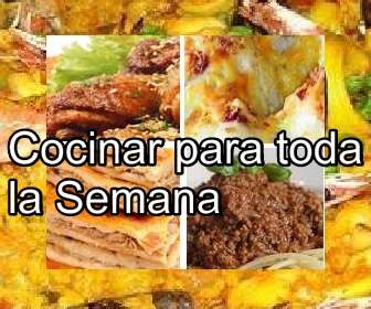 COCINAR PARA TODA LA SEMANA