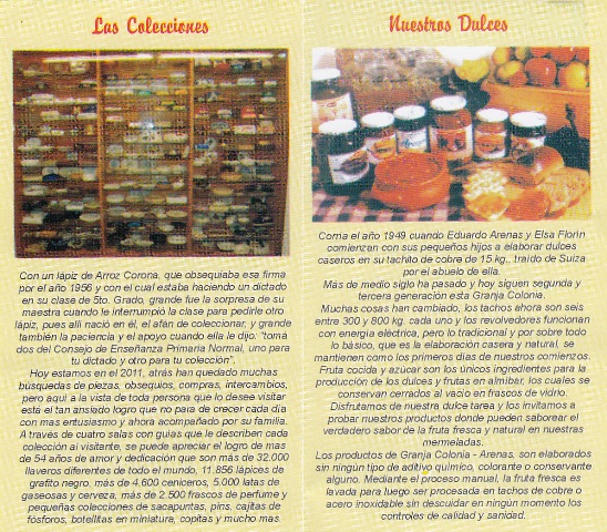 GRANJA ARENAS BREVE HISTORIA