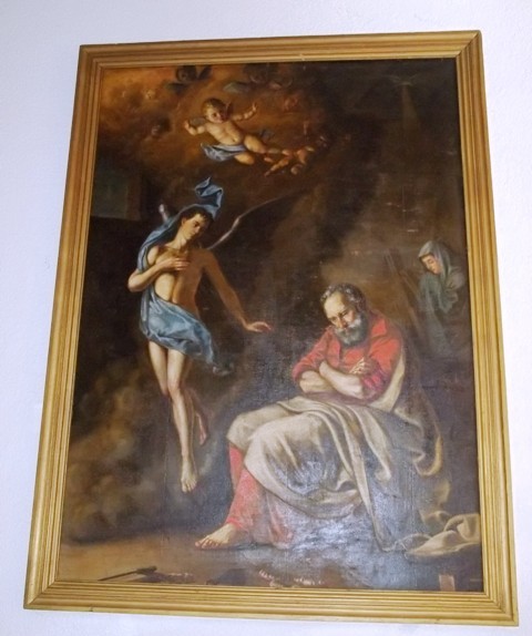 EL SUEÑO DE SAN JOSE PINTADO POR JUAN MANUEL BLANES EN 1870