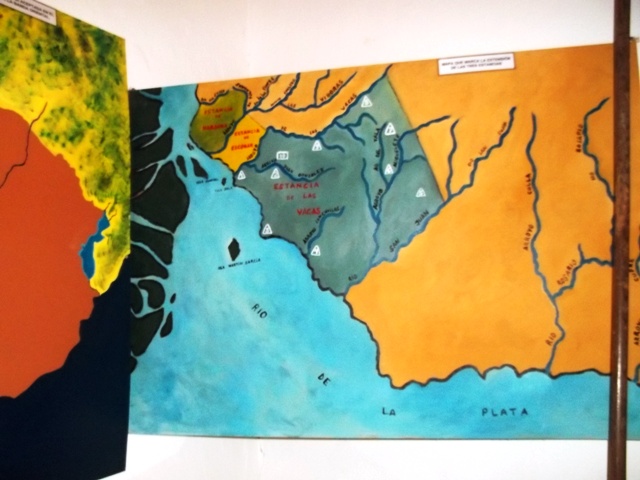 MAPA QUE MUESTRA LA UBICACION DE LA ESTANCIA DE LAS VACAS