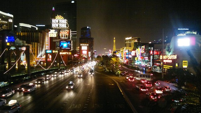 LUCES EN LA NOCHE DE LAS VEGAS