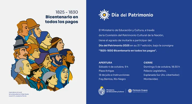 4 y 5 de octubre, Día del Patrimonio. Celebramos en todos los pagos.