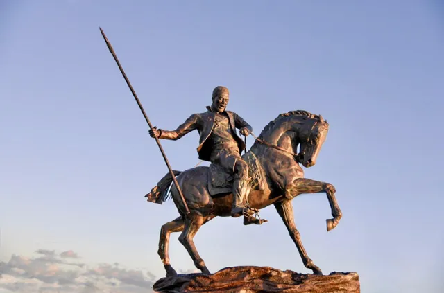 Fue inaugurado en Las Piedras un monumento dedicado a Joaquín «Ansina» Lencina