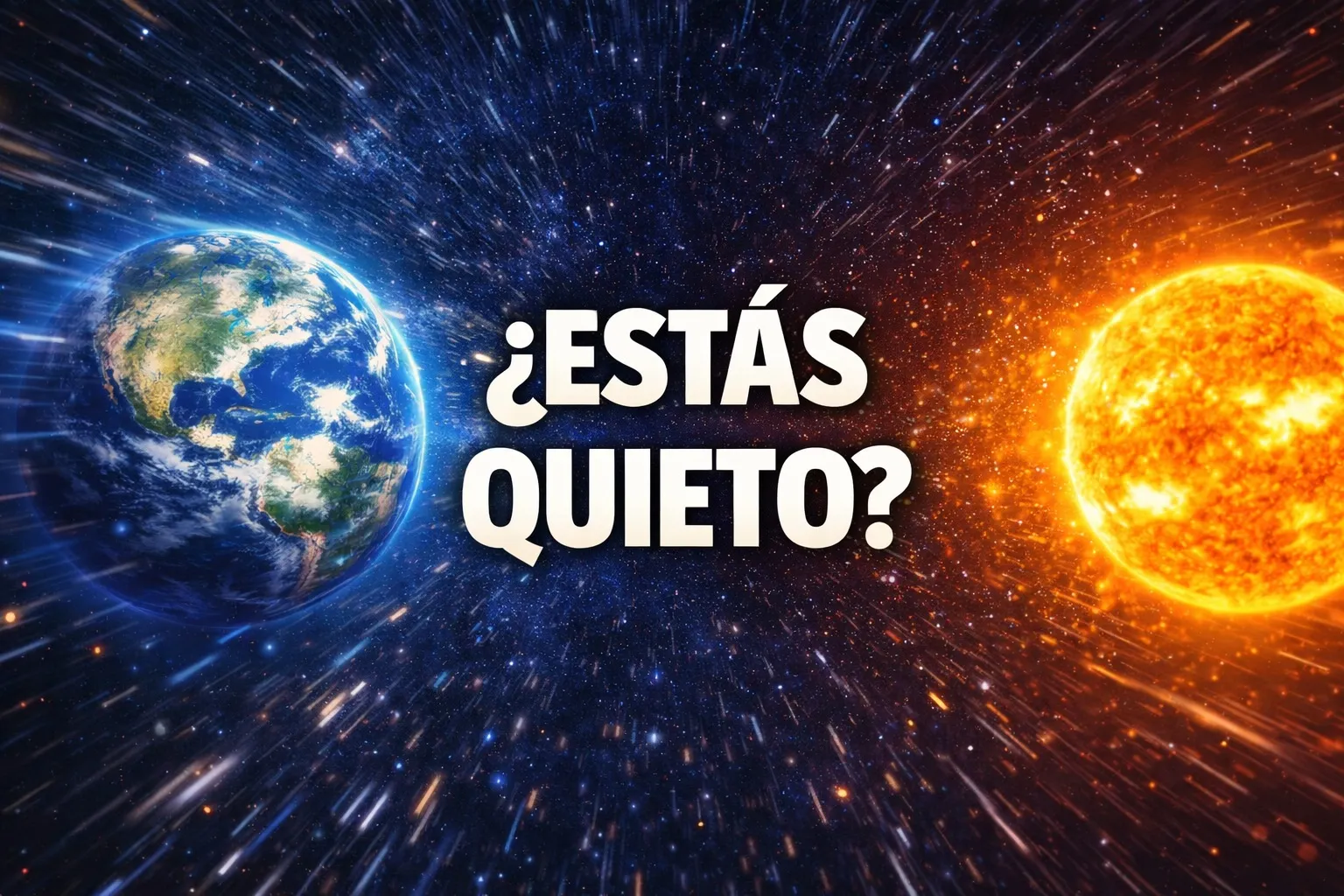 ¿Sabes que ahora mismo estás viajando a miles de kilómetros por hora y ni siquiera lo sabes?