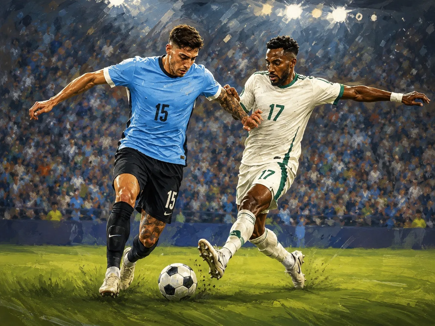 Uruguay empató con Arabia Saudita: mal primer tiempo y reacción esperanzadora