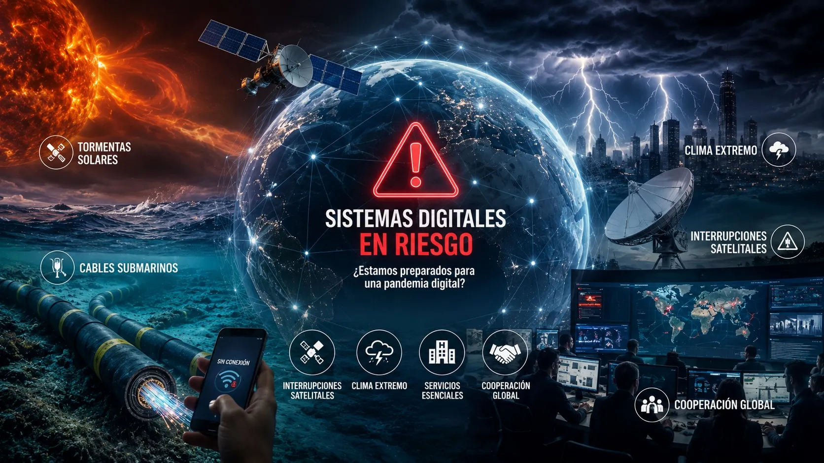 Pandemia digital: el informe que advierte sobre los riesgos de un fallo masivo de Internet y las telecomunicaciones