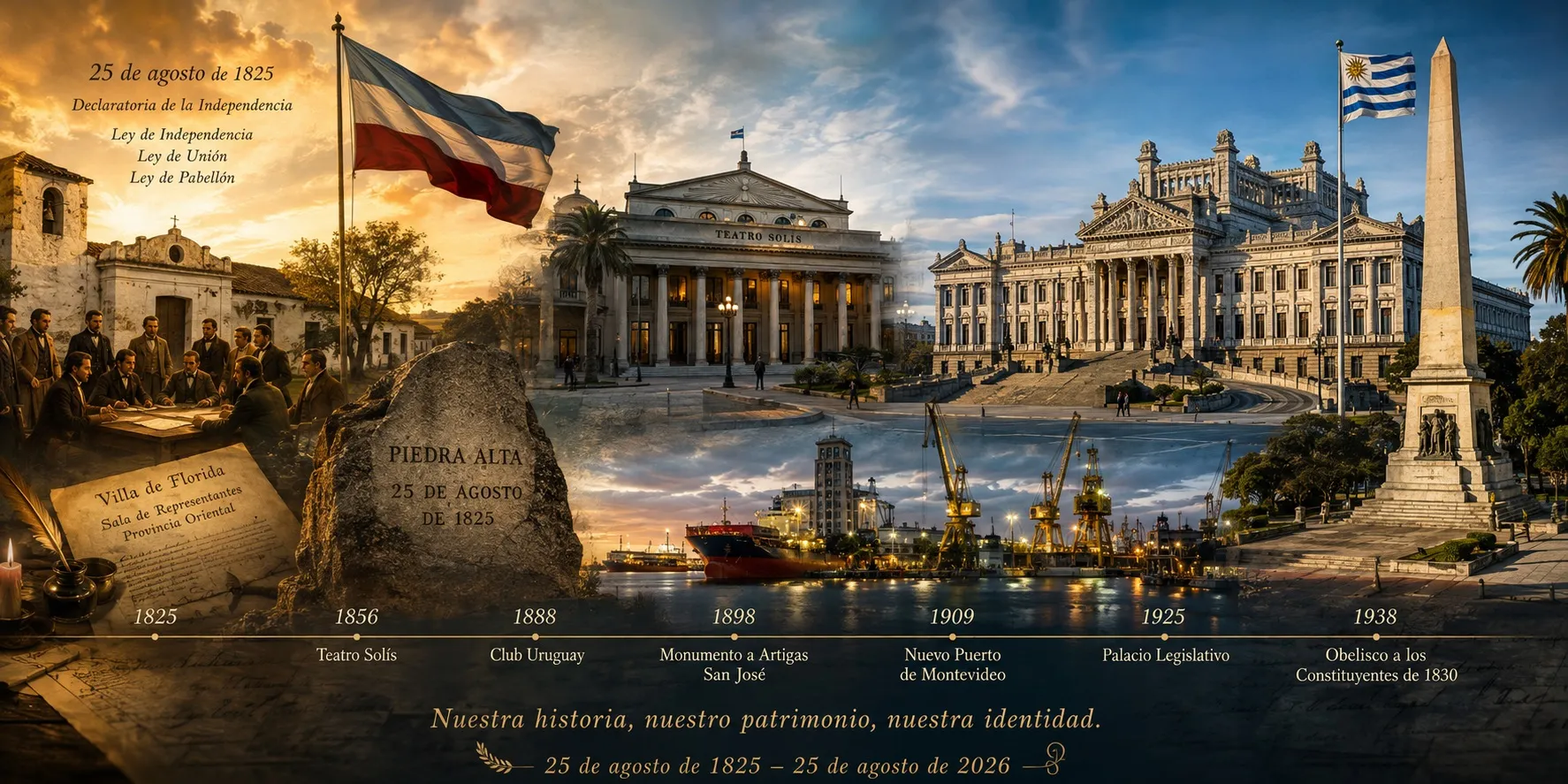 25 de agosto en Uruguay: Qué se conmemora y su vínculo con el patrimonio nacional
