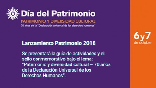 Día del Patrimonio, Sábado 6 y domingo 7 de octubre.