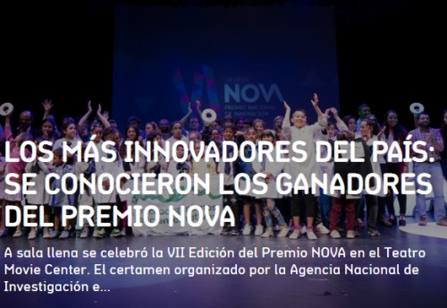 SE CONOCIERON LOS GANADORES DEL PREMIO NOVA 07: 2018