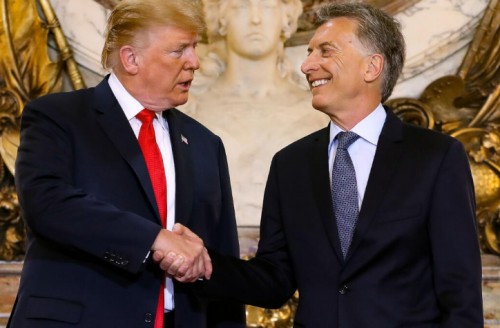 El presidente Macri le agradeció al presidente Trump su apoyo a la Argentina