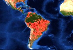 Humo de los incendios en el Amazonas llegan a Uruguay