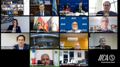 En emergencia sanitaria, un total de 31 países respaldaron el trabajo técnico del IICA para fortalecer el agro