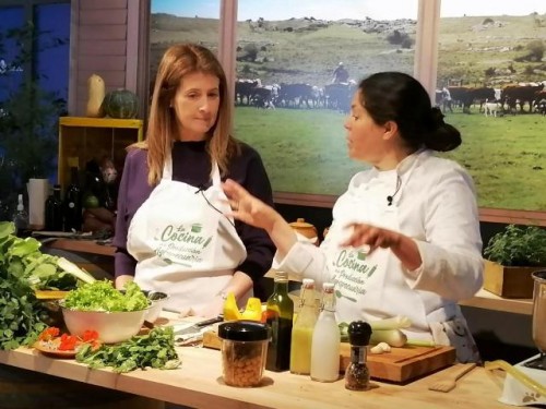 Fernanda Maldonado cocinó junto a la chef Laura Rosano