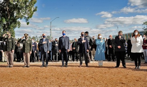 Presidente Lacalle Pou participó de la celebración del 210.° aniversario de la Batalla de Las Piedras