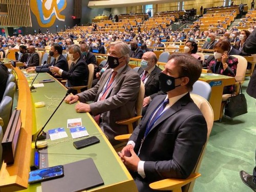 Lacalle en la inauguración de Asamblea de la ONU