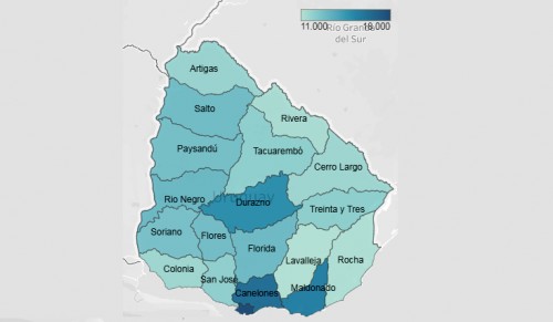 Mercado Inmobiliario - Alquileres por departamento