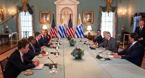 Bustillo se reunió con el secretario de Estado de EE.UU. y se acordó modernizar el TIFA