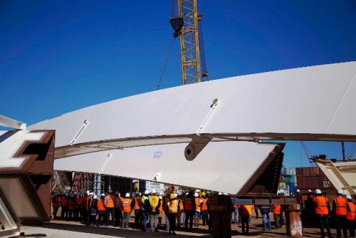 Viaducto de la rambla portuaria estará finalizado a fines de setiembre