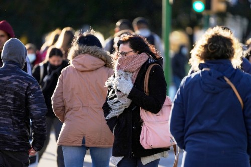 Según Inumet, puede caer graupel por estas horas